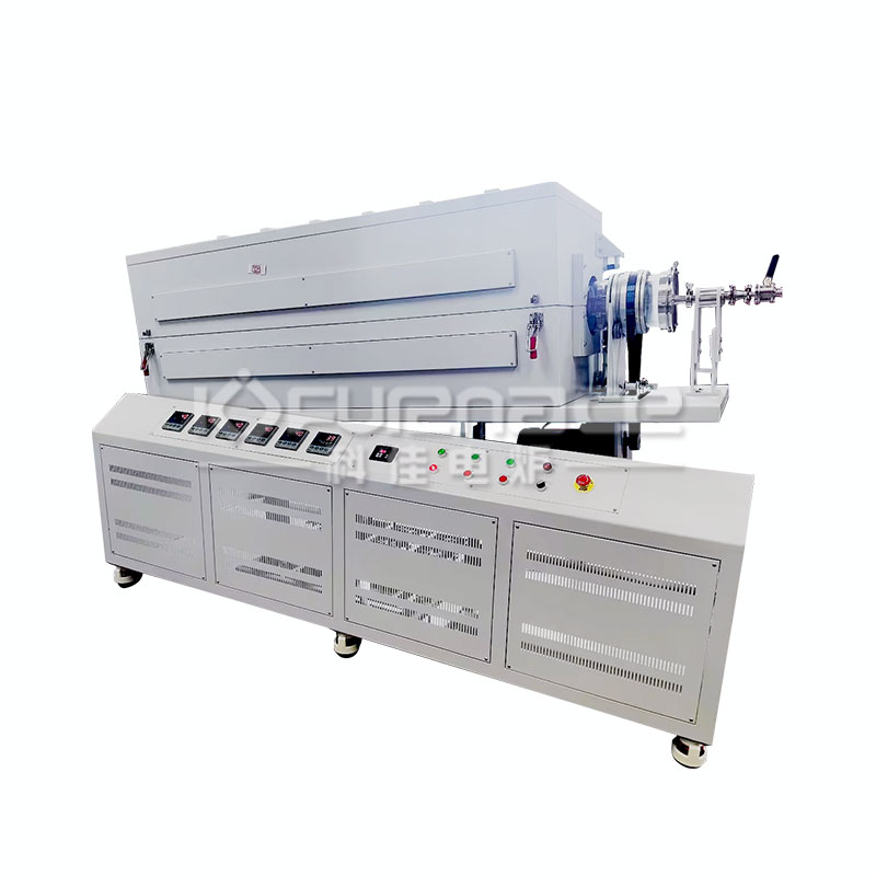 Large diameter 6-zone rotating inclined tube furnace
