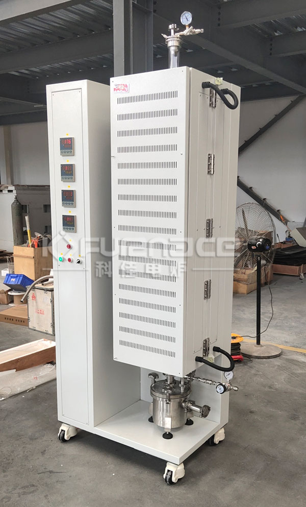 Four temperature zone vertical tube furnace