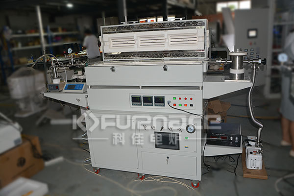 Real picture of ultrasonic spray pyrolysis tubular furnace