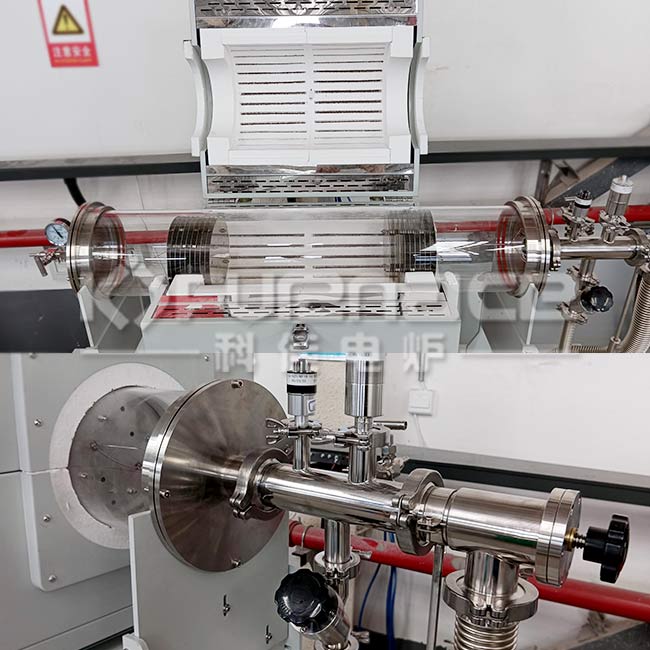 Actual photo of large caliber vacuum tube furnace Actual photo of large caliber vacuum tube furnace
