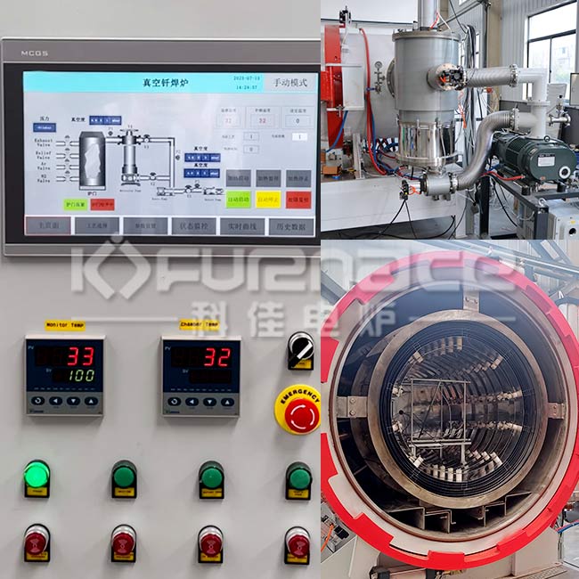 Actual photo of high-temperature insulation screen vacuum brazing furnace