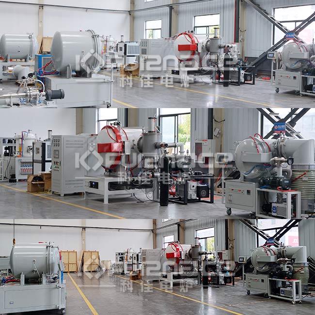 Actual photo of high-temperature insulation screen vacuum brazing furnace