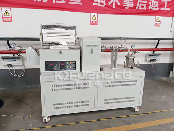 Actual photo of 1200 ℃ high-temperature rotary tube furnace Actual photo of 1200 ℃ high-temperature rotary tube furnace