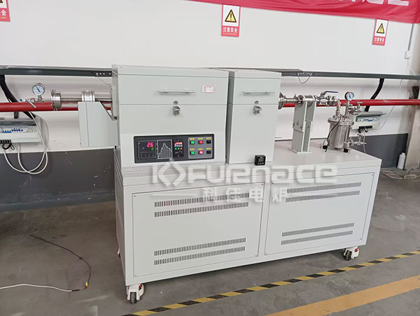 Actual photo of 1200 ℃ high-temperature rotary tube furnace Actual photo of 1200 ℃ high-temperature rotary tube furnace