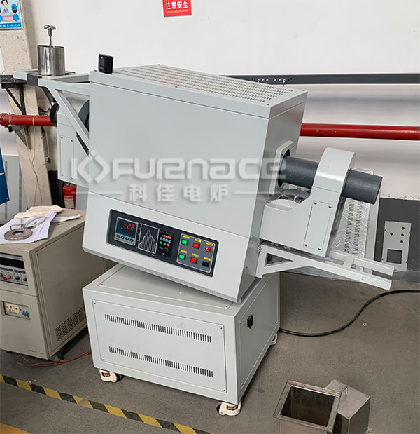 KJ-TX1300-L100LK1 Rotary tube furnace actual photo KJ-TX1300-L100LK1 Rotary tube furnace actual photo