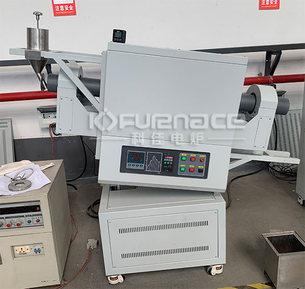KJ-TX1300-L100LK1 Rotary tube furnace actual photo KJ-TX1300-L100LK1 Rotary tube furnace actual photo