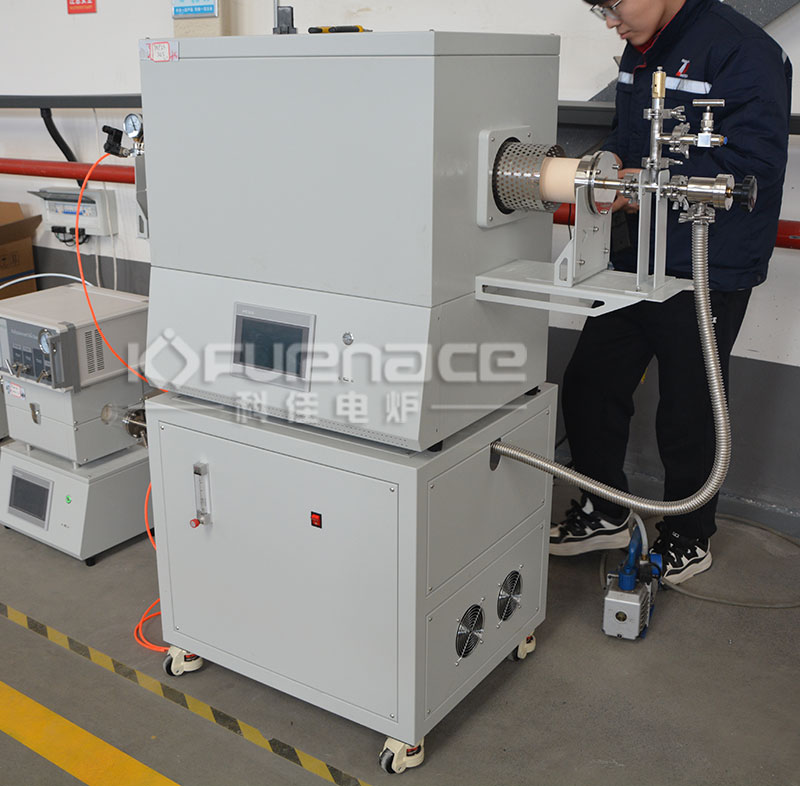 Actual photo of a 1600 C atmosphere tube furnace Actual photo of a 1600 C atmosphere tube furnace