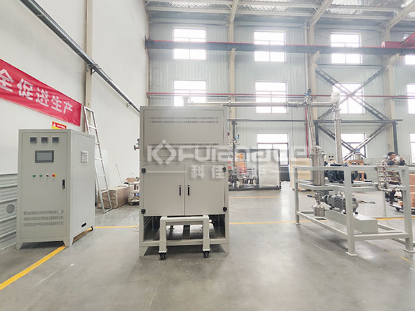 Actual photo of external heating lifting vacuum furnace Actual photo of external heating lifting vacuum furnace