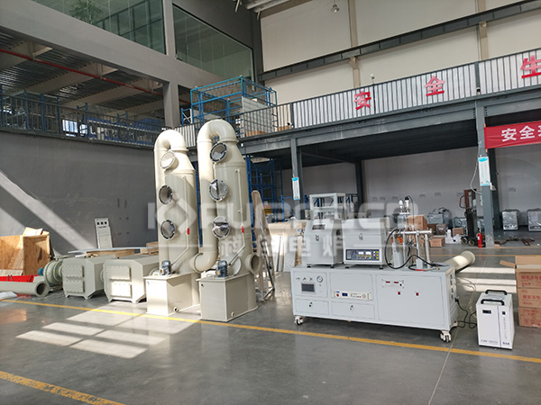 Actual photo of PECVD electric furnace with tail gas treatment device Actual photo of PECVD electric furnace with tail gas treatment device