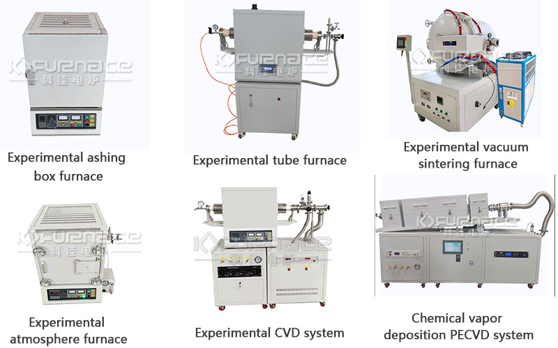 Various types of laboratory electric furnaces