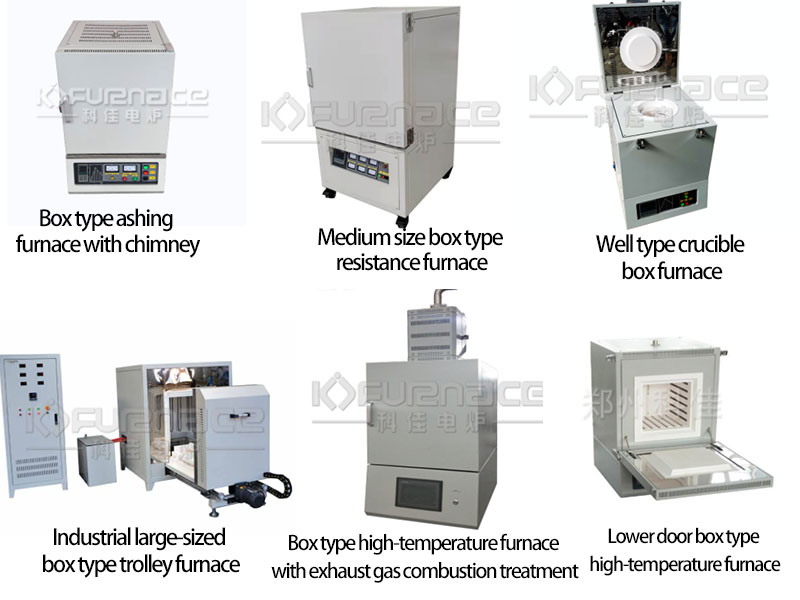Various types of box -type high -temperature furnaces