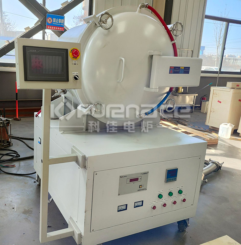 Small vacuum furnace, this vacuum furnace is a fiber furnace and can be replaced with graphite and molybdenum screens according to temperature needs (click on the picture to view product details)