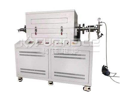 Rotating tilting tube furnace with mechanical pump (click on the picture to view product details)