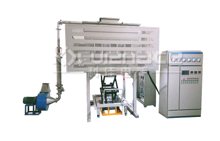 Elevating hydraulic bell jar atmosphere furnace (click on the picture to view product details)
